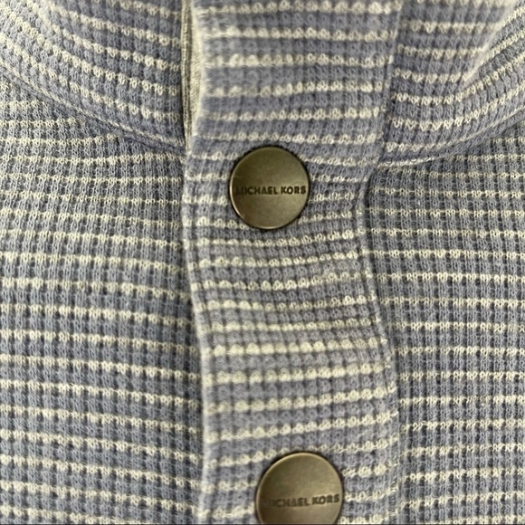 Michael Kors Men’s Blue Sweater Button M - Picture 2 of 5